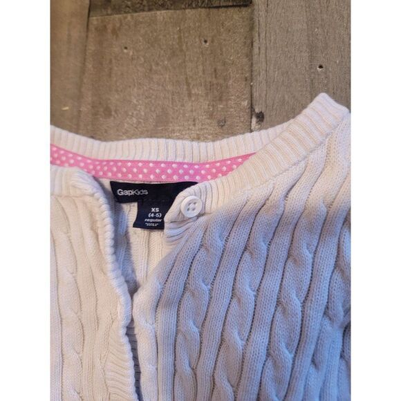 GapKids white cardigan youth - Picture 3 of 4